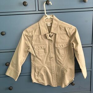 Banana Republic Tan safari  Shirt